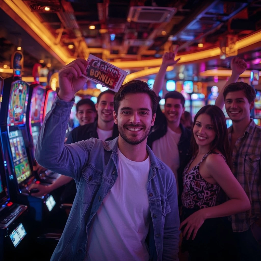 une personne avec un bonus de casino BOB CASINO