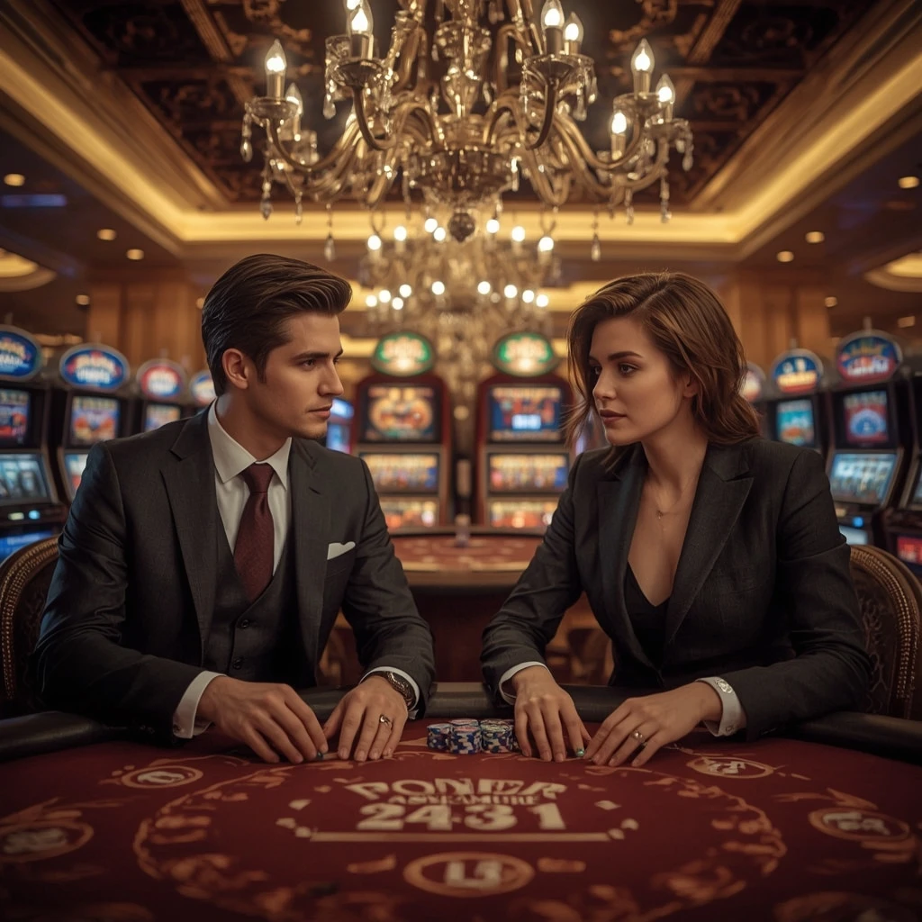 Deux joueurs de poker au Bob Casino